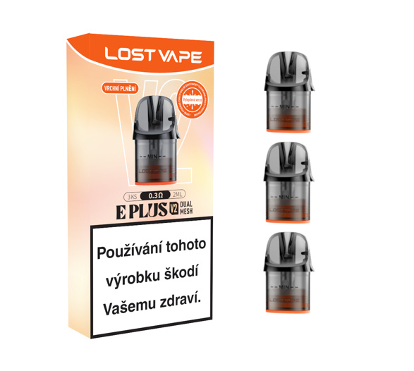 Lost Vape E-Plus Dual Mesh Pod V2 2ml náhradní cartridge 3ks