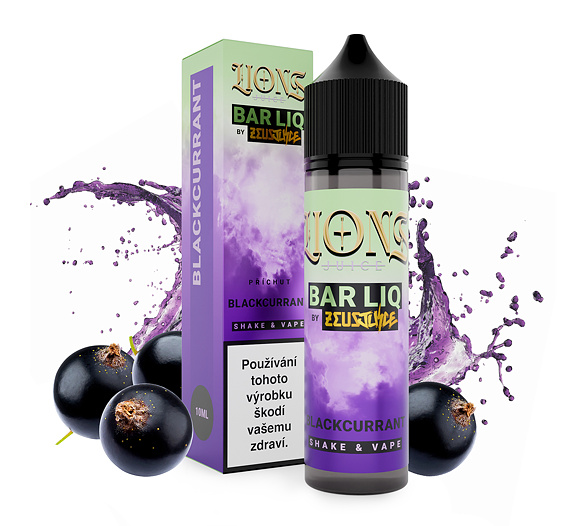 Příchuť Lions Barliq S&V: Blackcurrant (Černý rybíz)