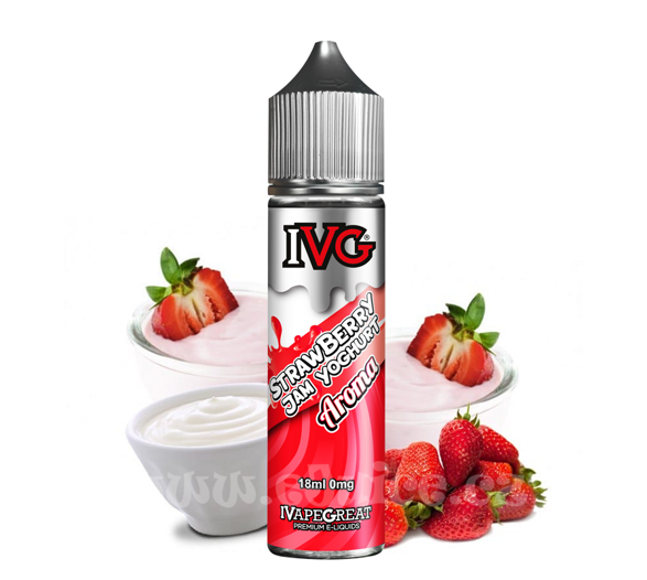 Příchuť IVG S&V: Strawberry Jam Yoghurt (Jogurt s jahodovým džemem) 18ml