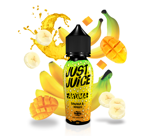 Příchuť Just Juice S&V: Banana & Mango (Banán & mango) 20ml