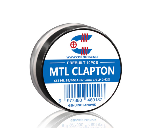 Předmotané spirálky Coilology Sandvik MTL Clapton SS316L (10ks)