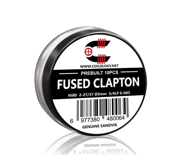 Předmotané spirálky Coilology Sandvik Fused Clapton Ni80 (10ks)