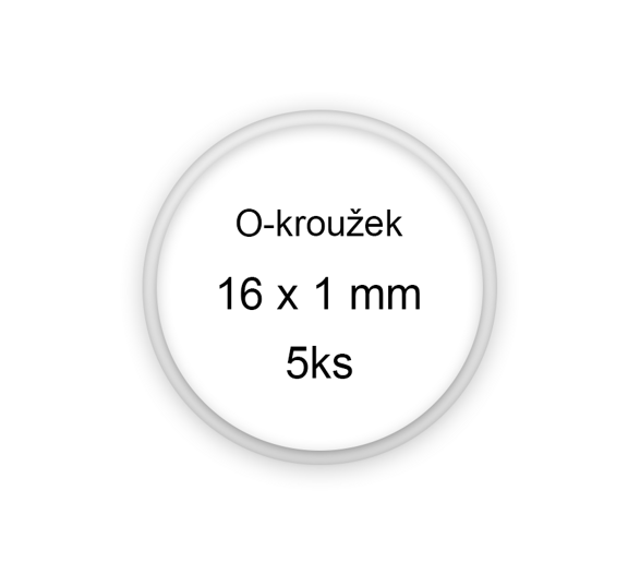 Sada O-kroužků / těsnění 16x1 mm (5ks)