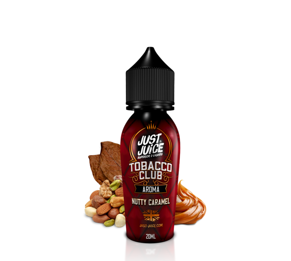 Příchuť Just Juice S&V: Tobacco Nutty Caramel (Oříškový tabák s karamelem) 20ml