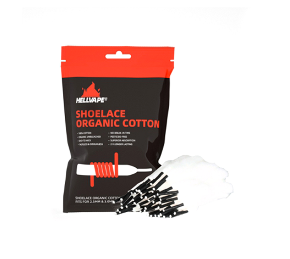 Přírodní vata Hellvape Shoelace Organic Cotton (40ks)