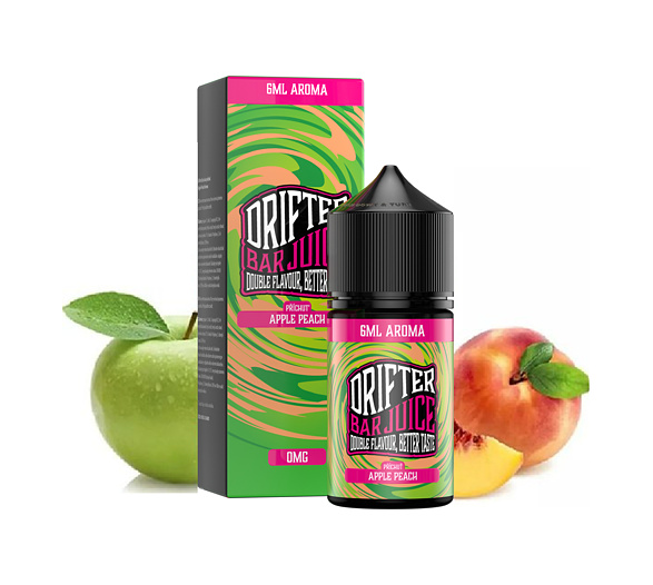 Příchuť Drifter Bar Juice S&V: Apple Peach (Broskev a jablko)
