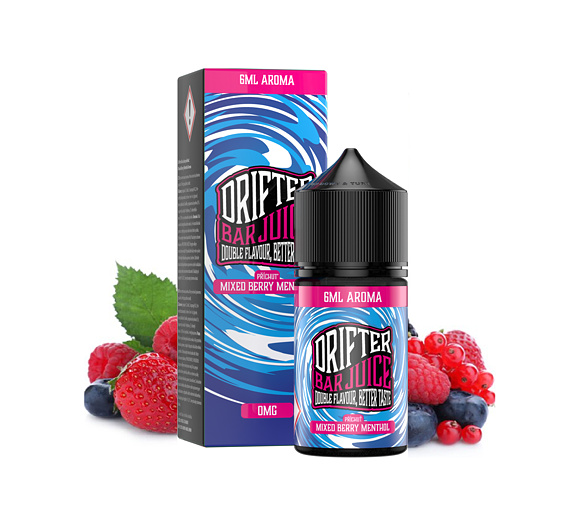 Příchuť Drifter Bar Juice S&V: Mixed Berry Menthol (Lesní ovoce a mentol)