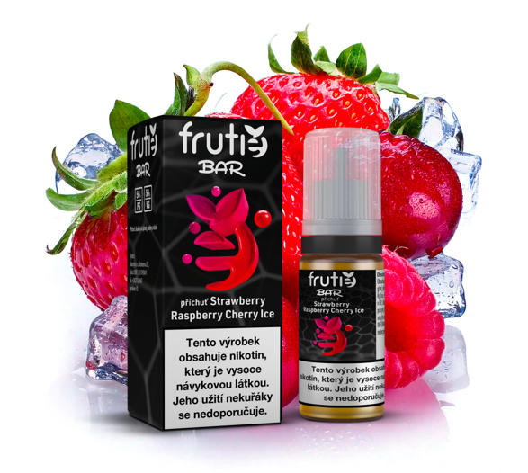 Frutie Bar Juice Strawberry Raspberry Cherry Ice (Ledová jahoda, malina a třešeň) 10ml