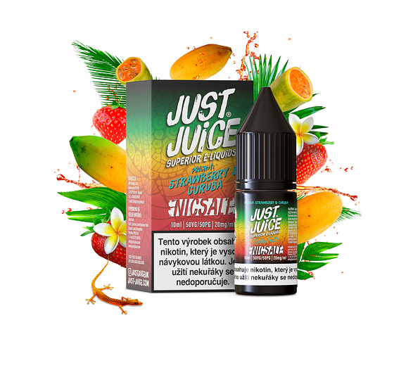 Just Juice Salt Strawberry & Curuba (Jahoda & curuba) 10ml