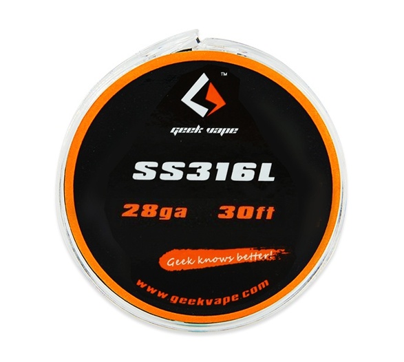 SS316L - odporový drát 0,3mm 28GA (10m) - GeekVape