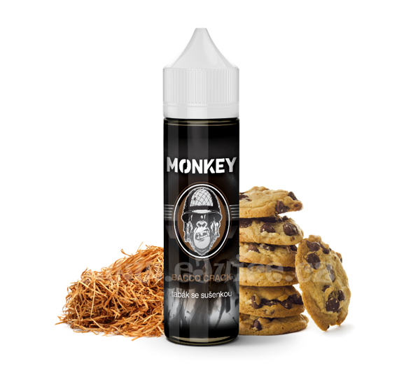 Příchuť Monkey S&V: Bacco Crack (Tabák a sušenka) 12ml