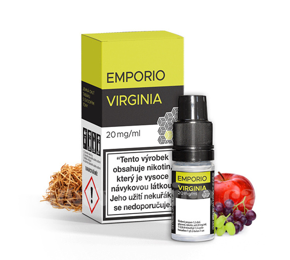 Emporio Salt Virginia (Tabáková směs s ovocem) 10ml