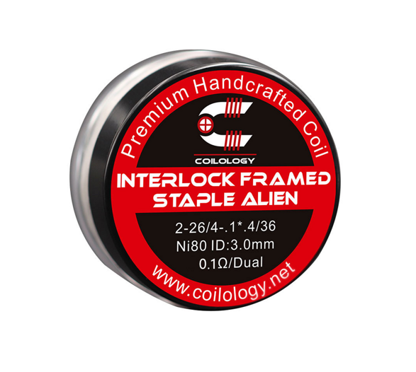 Předmotané spirálky Coilology Interlock Framed Staple Alien Ni80 (0,1ohm) (2ks)
