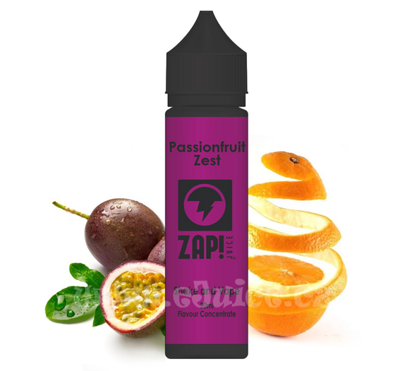 Příchuť ZAP! Juice S&V: ZAP Passionfruit Zest (Citrusy & marakuja) 20ml