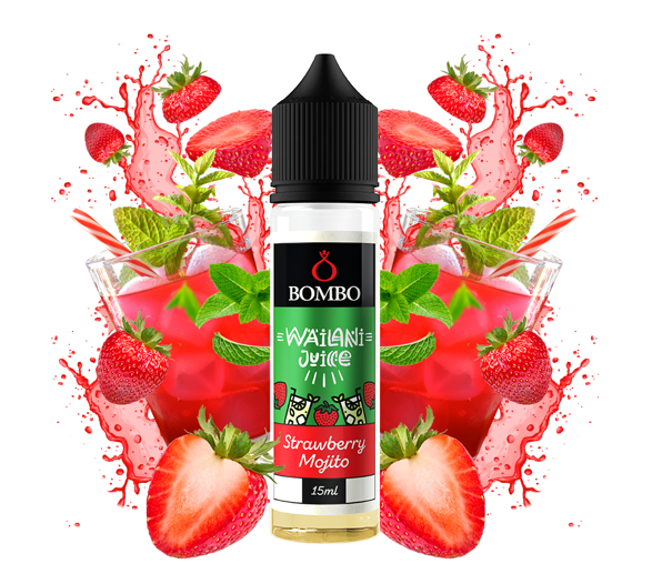 Příchuť Bombo Wailani Juice S&V: Strawberry Mojito (Jahodové mojito) 15ml