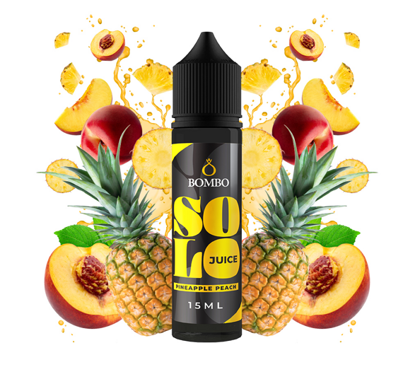 Příchuť Bombo Solo Juice S&V: Pineapple Peach (Ananas a broskev) 15ml