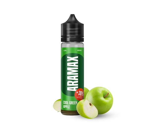 Příchuť Aramax S&V: Cool Green Apple (Chladivé zelené jablko)