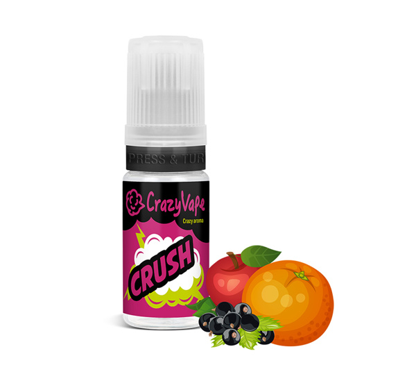 Příchuť CrazyVape: CRUSH (Černý rybíz, jablko a pomeranč)