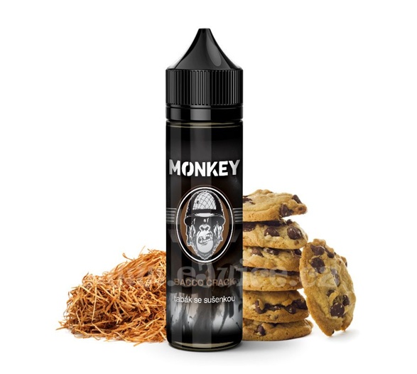 Příchuť Monkey S&V: Bacco Crack (Tabák a sušenka)