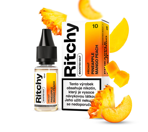 Ritchy Salt Pineapple Mango Peach (Ananas, mango a broskev) 10ml