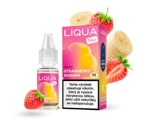 LIQUA Salt Strawberry Banana (Jahoda a banán) 10ml