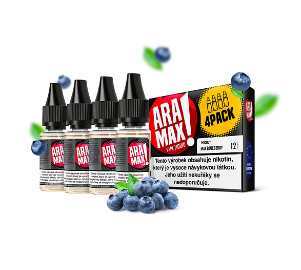 Aramax Max Blueberry (Borůvka) 4x10ml