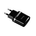 Nabíjecí adaptér do sítě Hoco C12 Dual USB (5V / 2,4A) (Černý)